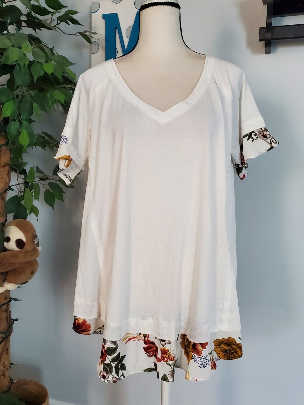 UMGEE Oversized Layered Look Swing Tunic M